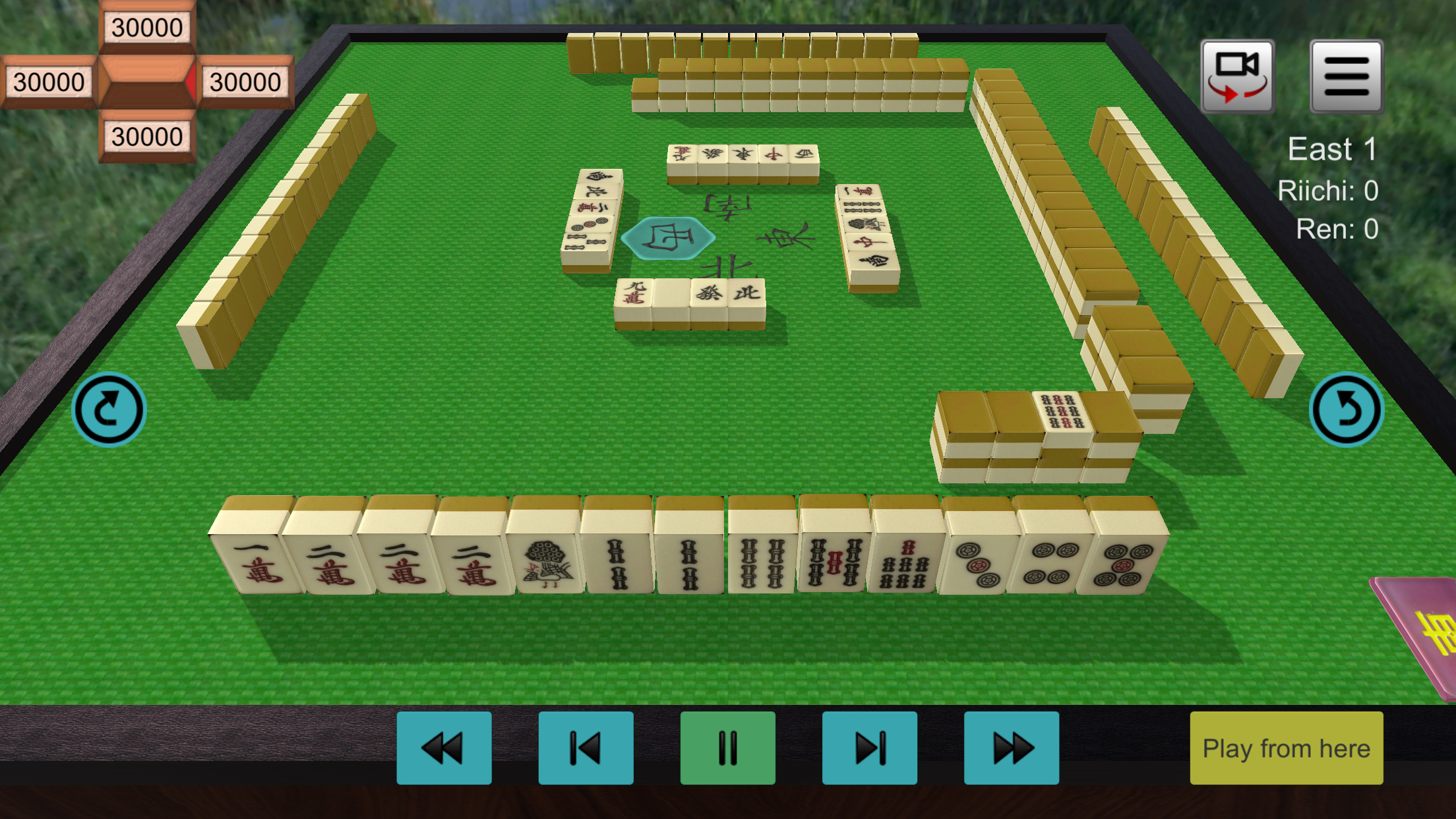 Riichi Mahjong gameplay screenshot