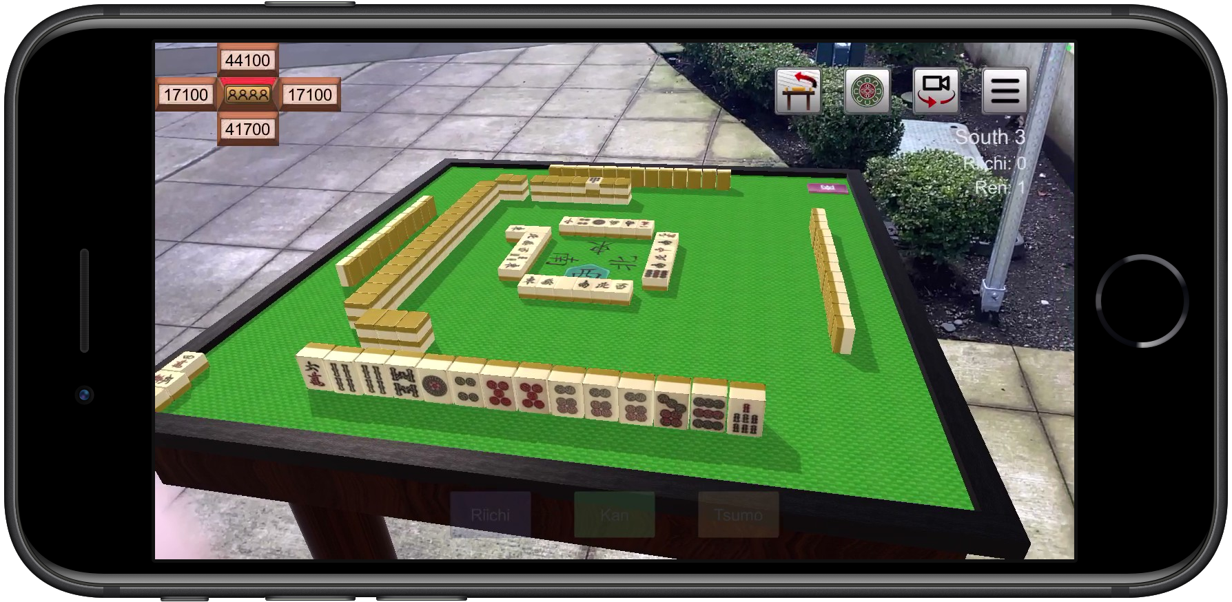 Riichi Mahjong gameplay screenshot